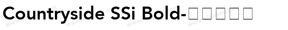 Countryside SSi Bold字体转换